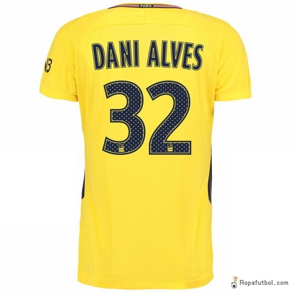 Camiseta Paris Saint Germain Alves Replica Segunda Ropa Dani 2017/18